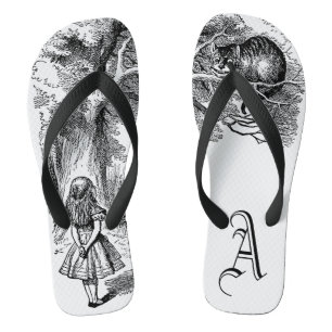 Vintage Alice in Wonderland, Cheshire Cat Flip Flops
