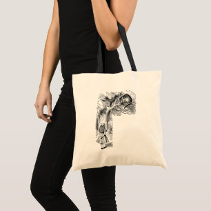 Vintage Alice in Wonderland, Cheshire Cat Tote Bag