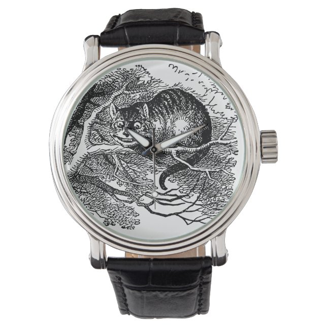 Vintage Alice in Wonderland, Cheshire Cat Watch (Front)
