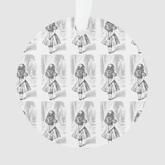 Vintage Alice in Wonderland Christmas Ornament (Front)