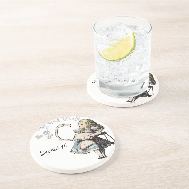 Vintage Alice In Wonderland Coasters (Side)