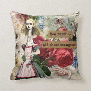 Vintage Alice in Wonderland Cushion