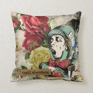 Vintage Alice in Wonderland Cushion