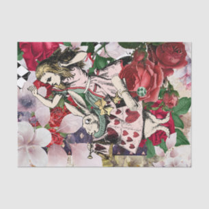 Vintage Alice in Wonderland Decoupage Tissue Paper