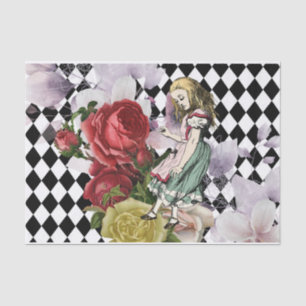 Vintage Alice in Wonderland Decoupage Tissue Paper