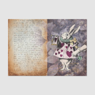 Vintage Alice in Wonderland Decoupage Tissue Paper