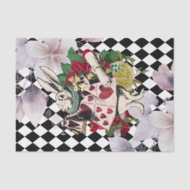 Vintage Alice in Wonderland Decoupage Tissue Paper (Front)