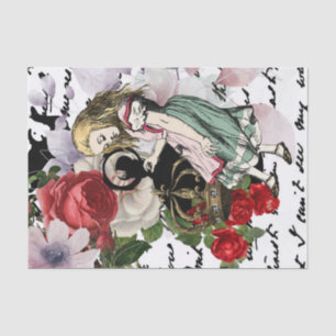 Vintage Alice in Wonderland Decoupage Tissue Paper