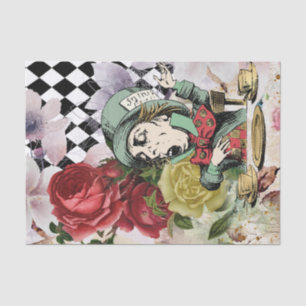 Vintage Alice in Wonderland Decoupage Tissue Paper