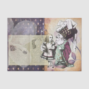 Vintage Alice in Wonderland Decoupage Tissue Paper