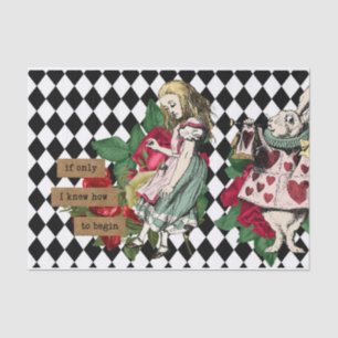 Vintage Alice in Wonderland Decoupage Tissue Paper
