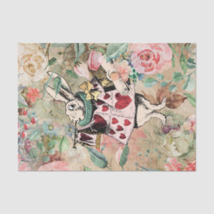 Vintage Alice in Wonderland Decoupage Tissue Paper