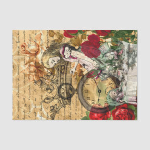 Vintage Alice in Wonderland Decoupage Tissue Paper