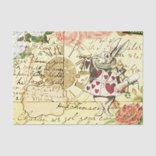 Vintage Alice in Wonderland Decoupage Tissue Paper