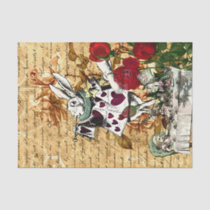 Vintage Alice in Wonderland Decoupage Tissue Paper