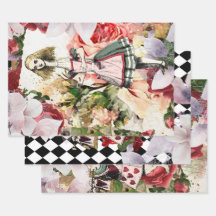 Vintage Alice in Wonderland Decoupage