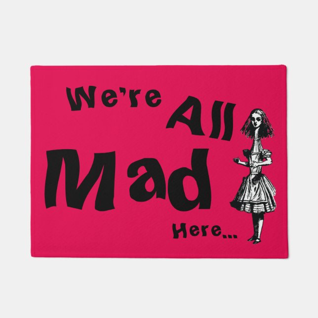 Vintage Alice in Wonderland Doormat (Front)