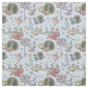 Vintage Alice in Wonderland Fairytale Storybook Fabric