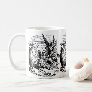 Vintage Alice in Wonderland, Gryphon, Mock Turtle Coffee Mug