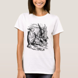 Vintage Alice in Wonderland, Gryphon, Mock Turtle T-Shirt