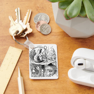 Vintage Alice in Wonderland Hookah Caterpillar Key Ring