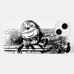 Vintage Alice in Wonderland, Humpty Dumpty on Wall Case-Mate iPhone 14 Case