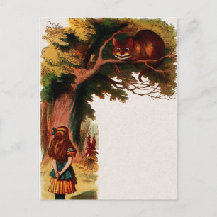 Vintage Alice in Wonderland Illustration Postcard