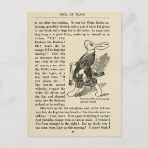 Vintage Alice in Wonderland Illustration  Postcard