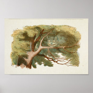 Vintage Alice in Wonderland Illustration Poster