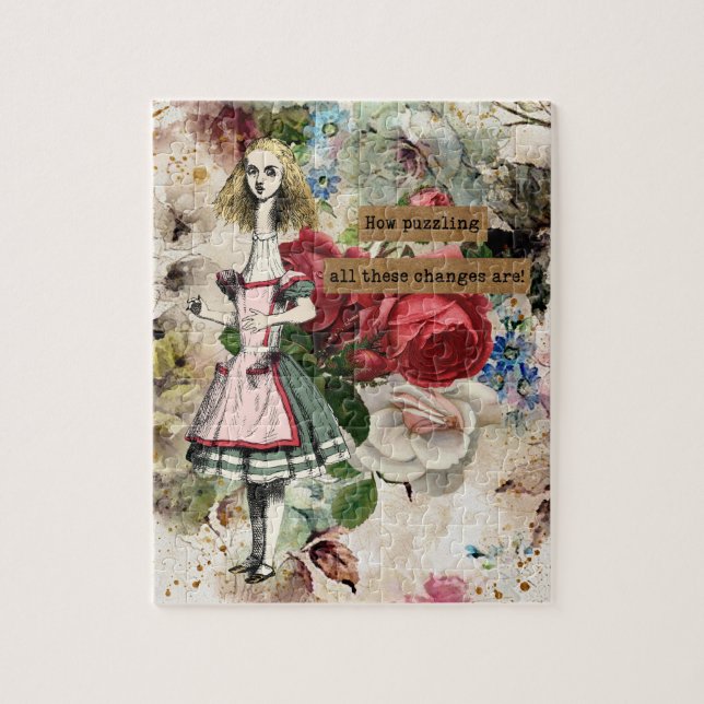 Vintage Alice in Wonderland Jigsaw Puzzle (Vertical)