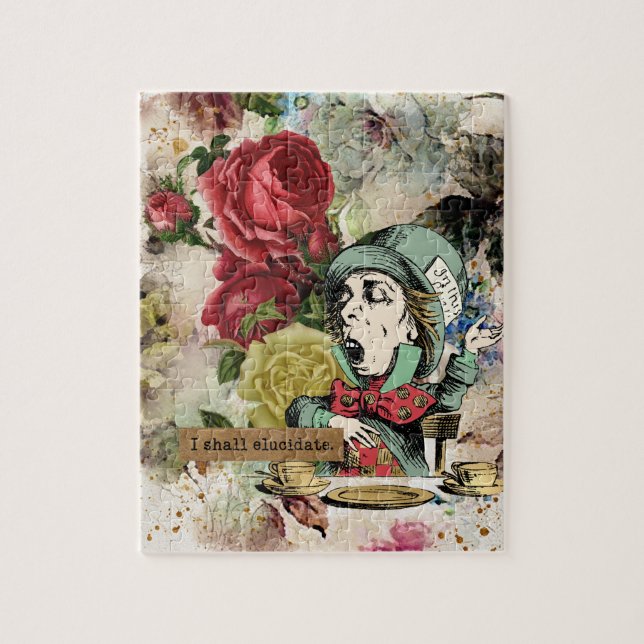 Vintage Alice in Wonderland Jigsaw Puzzle (Vertical)