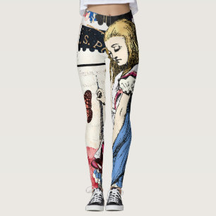 Vintage Alice in Wonderland    Leggings