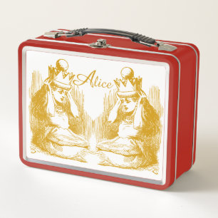 Vintage Alice in Wonderland Metal Lunch Box