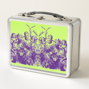 Vintage Alice in Wonderland  Metal Lunch Box