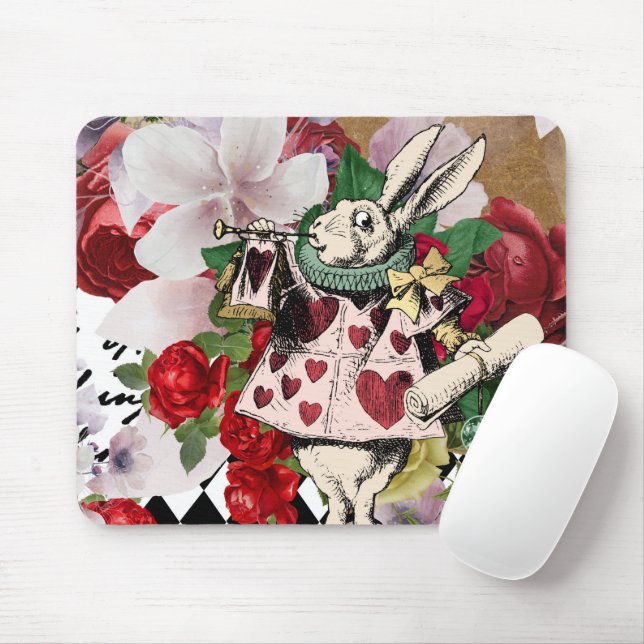 Vintage Alice in Wonderland Mouse Mat (With Mouse)