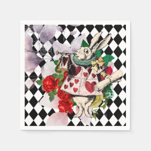 Vintage Alice in Wonderland Napkin