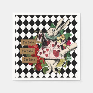 Vintage Alice in Wonderland Napkin
