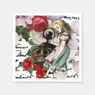 Vintage Alice in Wonderland Napkin