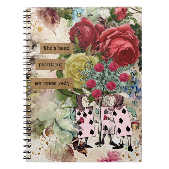 Vintage Alice in Wonderland Notebook (Front)