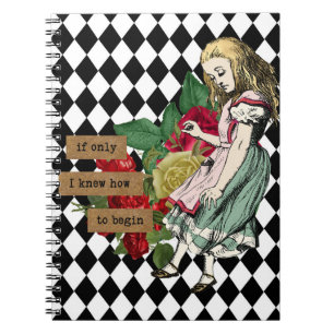 Vintage Alice in Wonderland Notebook