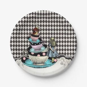 Vintage Alice in Wonderland Paper Plate