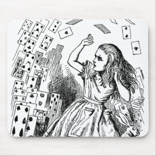 Vintage Alice in Wonderland, Playing Cards Flying Mouse Mat
