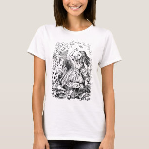Vintage Alice in Wonderland, Playing Cards Flying T-Shirt
