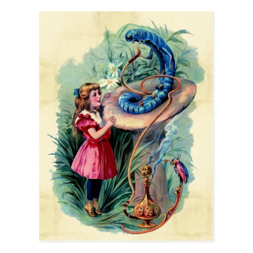 Image of Vintage Alice In Wonderland Postcard