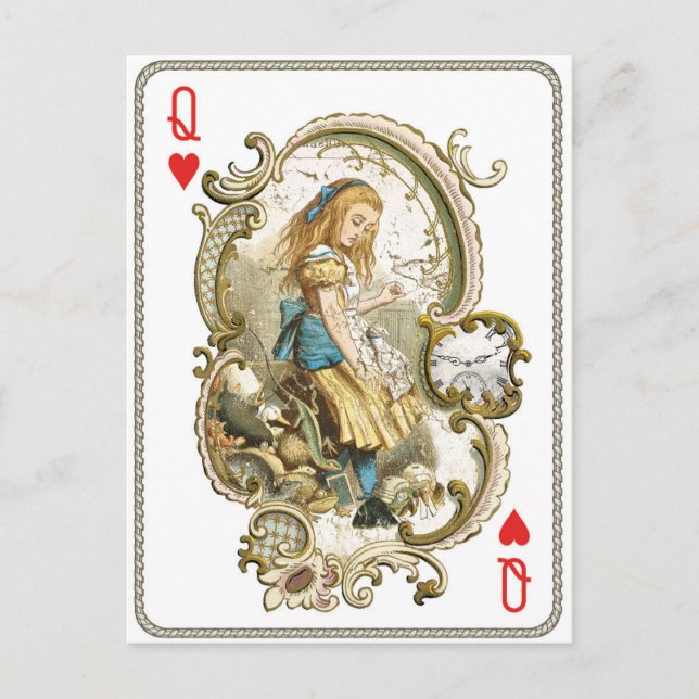 Vintage Alice in Wonderland Postcard (Front)