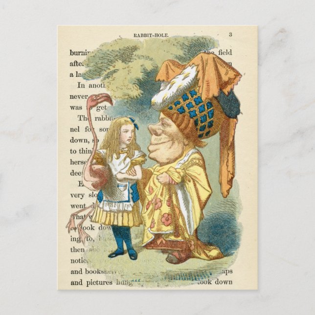 Vintage Alice in Wonderland  Postcard (Front)
