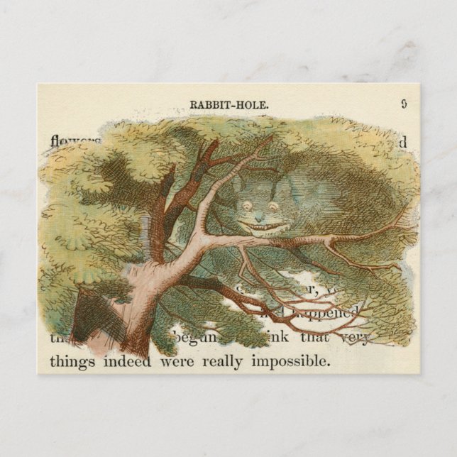 Vintage Alice in Wonderland  Postcard (Front)