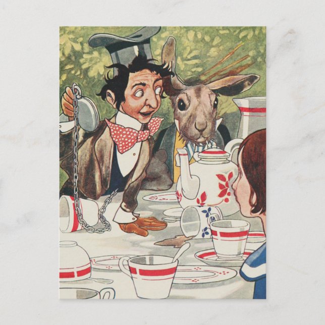 Vintage Alice in Wonderland  Postcard (Front)
