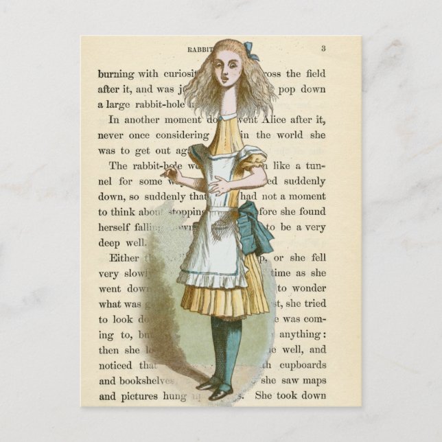 Vintage Alice in Wonderland  Postcard (Front)