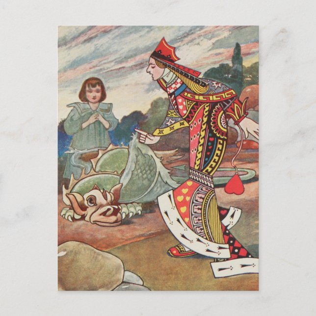 Vintage Alice in Wonderland  Postcard (Front)